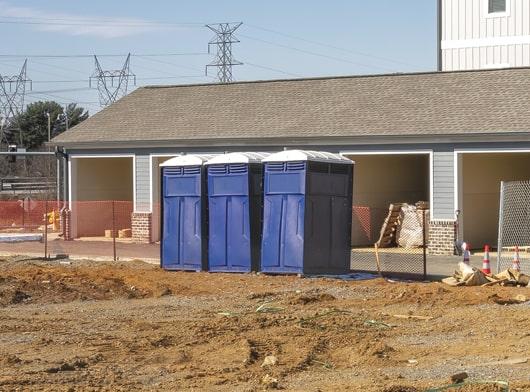 the frequency of servicing construction portable toilets depends on the number of employees and usage, but typically it is done on a weekly basis